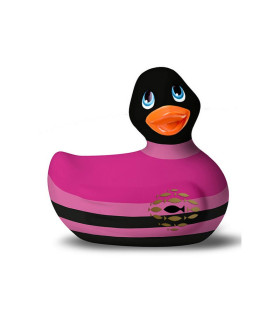 Уточка вибратор I Rub My Duckie полосатая, розовая - No Taboo