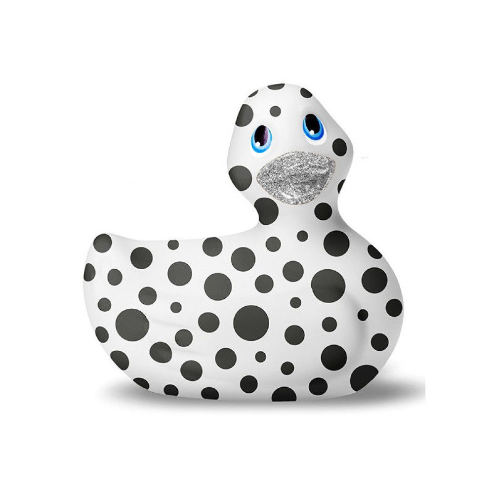 Каченя вібратор I Rub My Duckie біла в чорний горох (42330), zoom