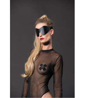 Маска на глаза Guilty Pleasure, черная, 24.5 х 8 см - No Taboo