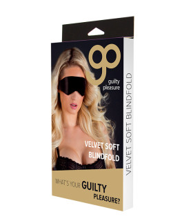 Маска на глаза Guilty Pleasure, черная, 21 х 6.5 см - No Taboo