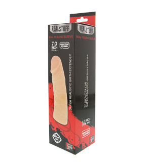 Насадка на пеніс Dream Toys RealStuff, бежева, 17.8 х 4 см - No Taboo