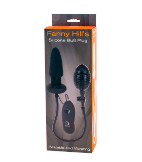 Анальная пробка с накачкой Seven Creations с вибрацией, черная, 11 х 4 см - No Taboo