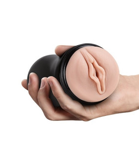 Мастурбатор-вагина реалистичный самосмазывающийся Blush в колбе, бежевый, 18.4 х 8 см - No Taboo