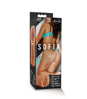 Мастурбатор-влагалище Blush M for Men с виброкулей, бежевый, 13.3 х 3.8 см - No Taboo