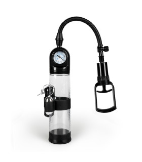 Вакуумная помпа с вибрацией прозрачная, 32 х 6.9 см - No Taboo