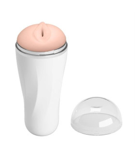 Мастурбатор реалистичный в колбе Baile белый, бежевый, 18.5 х 7.7 см - No Taboo