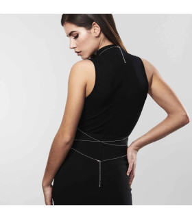 Цепочка портупея с кольцом Bijoux Indiscrets золотая, OS - No Taboo