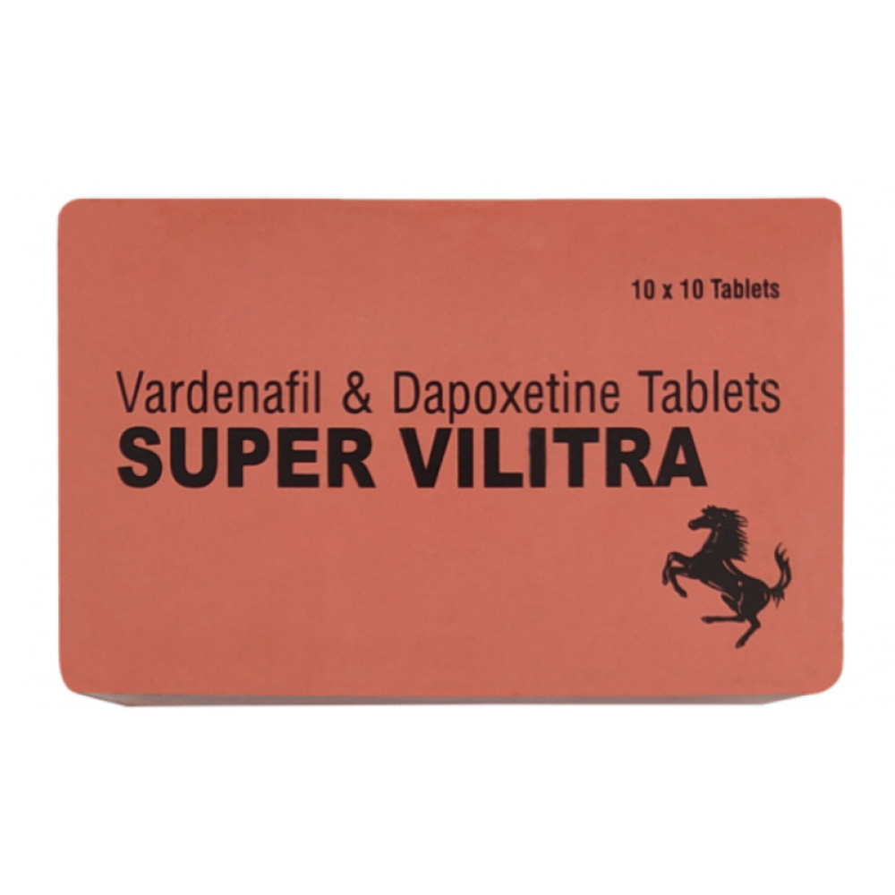Збудник чоловіий Super Vilitra Vardenafil & Dapoxetine, 1 пігулка (45336), zoom