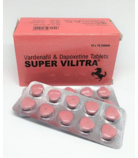 Возбудитель мужской Super Vilitra Vardenafil & Dapoxetine, 1 таблетка - No Taboo
