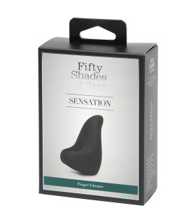 Вибратор на палец Fifty Shades of Grey Sensation, черный, 6.1 х 3.3 см - No Taboo