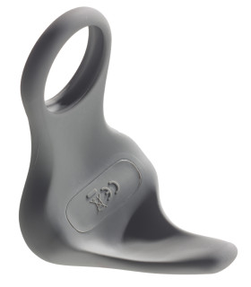 Эрекционное виброкольцо STRubber серое, 13 х 4.5 см - No Taboo