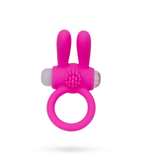 Ерекційне вібро-кільце з рельєфом, рожеве, 2.5 см - No Taboo