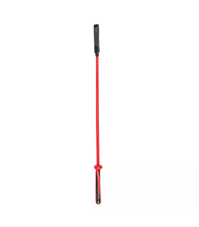 Кнут плетеный с контрастным наконечником Whipped красный, 72 см - No Taboo