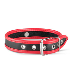 Нашийник з фіксатором Whipped чорно-червоний - No Taboo