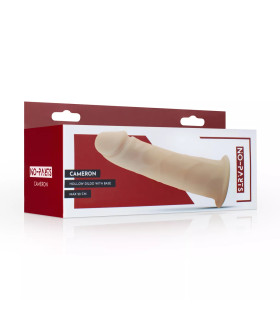 Насадка для страпона полая No-Parts бежевая, 22 х 6 см - No Taboo