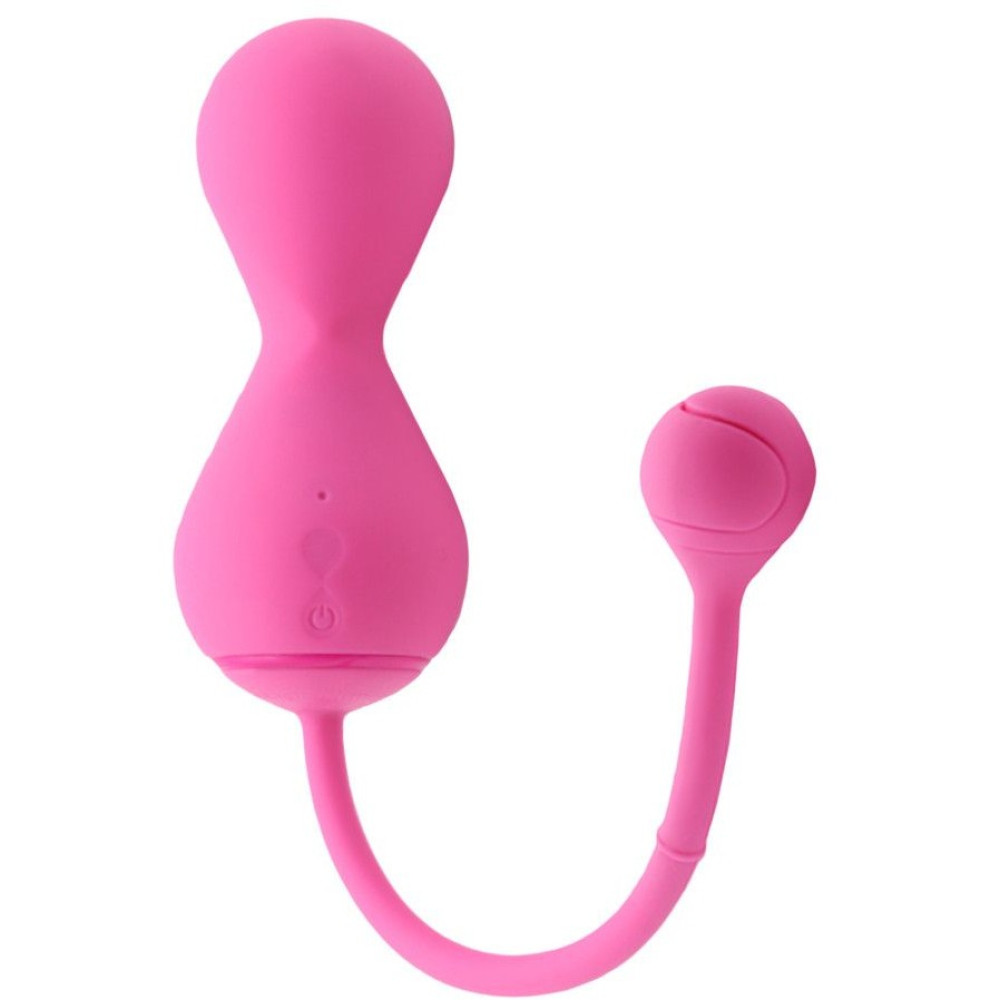 Вагінальні кульки з підключенням до програми Magic Motion рожеві, 21.5 х 3.5 см (53823), zoom