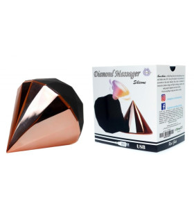 Вакуумный стимулятор клитора Diamond розовое золото - No Taboo