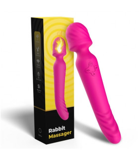 Двусторонний вибратор с подогревом Mission розовый, 22.6 х 4.7 см - No Taboo