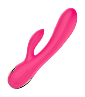 Вібратор-кролик з функцією підігріву, рожевий, 20.4 х 3.5 см - No Taboo
