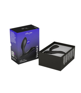 Массажер простаты смарт Vector+ Charcoal от We-Vibe (Вивайб) черный, 10.6 х 3 см - No Taboo