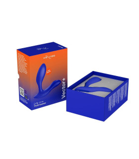 Массажер простаты смарт Vector+ Royal Blue от We-Vibe (Вивайб) синий, 10.6 х 3 см - No Taboo