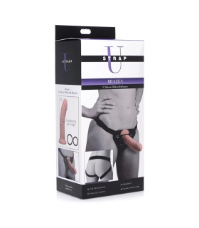 Страпон с реалистичным фаллоимитатором XR Brands бежевый, 20.3 х 5 см - No Taboo