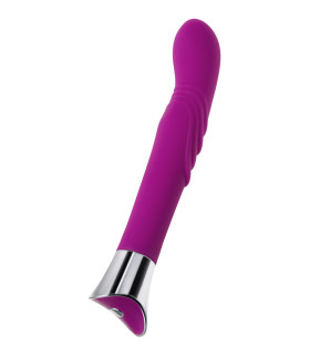 Вибратор стимулятор точки с волнообразным рельефом, фиолетовый, 21.5 х 3.3 см - No Taboo