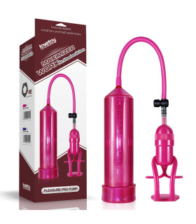 Вакуумная помпа с механическим пистолетом Lovetoy розовая, 22 х 5 см - No Taboo