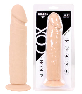 Фаллоимитатор реалистичный на присоске STRubber бежевый, 23.5 х 5 см - No Taboo