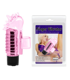 Вибратор на палец Baile рельефный, розовый, 7.6 х 2.6 см - No Taboo