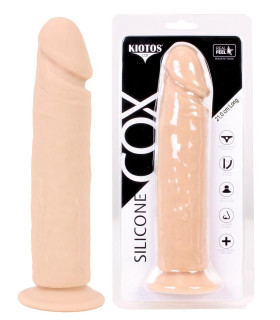 Фаллоимитатор реалистичный на присоске STRubber бежевый, 21 х 4.5 см - No Taboo