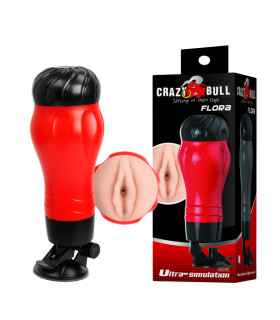 Мастурбатор вагіна реалістичний в колбі Baile на присосці, 28.3 х 10 см - No Taboo