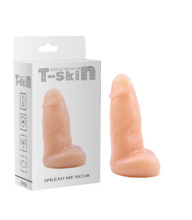 Фаллоимитатор реалистичный Chisa с мошонкой, бежевый, 12 х 3.5 см - No Taboo