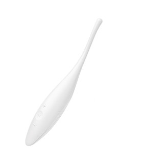 Вибратор для точечной стимуляции Satisfyer Twirling Joy с приложением, белый, 18 х 3 см - No Taboo