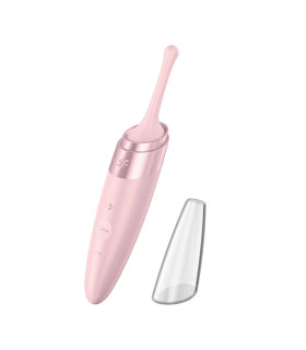 Вибратор для клитора Satisfyer Twirling Delight точечная стимуляция, розовый, 16.8 х 3 см - No Taboo