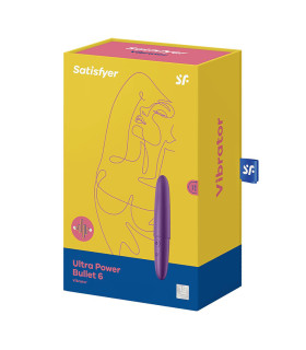 Виброкуля многоскоростная Satisfyer Ultra Power Bullet 6, фиолетовая, 12.7 х 2.2 см - No Taboo