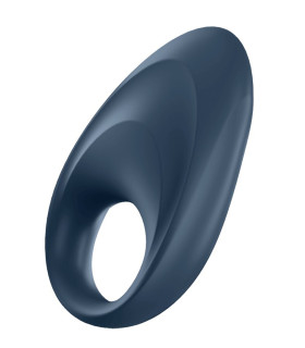 Ерекційне віброкільце Satisfyer Mighty One з додатком, синє, 9 х 4.9 см - No Taboo