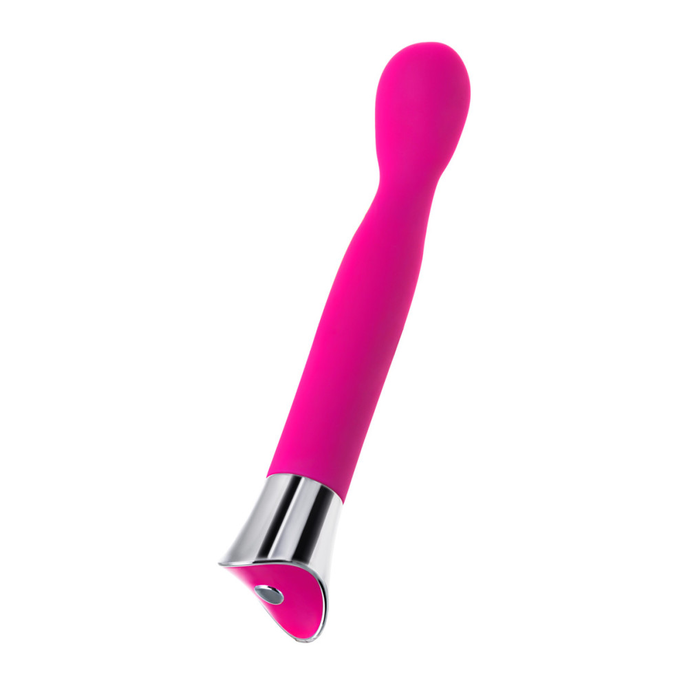 Вібратор для точки G з гнучкою головкою рожевий, 21.6 х 3.3 см (43810), zoom