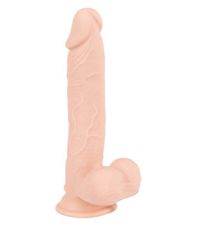Фалоімітатор реалістичний з мошонкою Orion на присосці, бежевий, 24 х 4.4 см - No Taboo