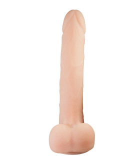Фаллоимитатор реалистичный Orion с мошонкой, бежевый, 28 х 4.5 см - No Taboo