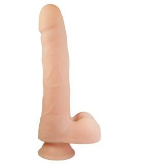 Фаллоимитатор реалистичный Orion с мошонкой, бежевый, 28 х 4.5 см - No Taboo