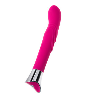 Вибратор стимулятор точки G с волнообразным рельефом, розовый, 21.5 х 3.3 см - No Taboo