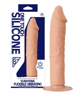 Вибратор реалистичный на присоске Chisa бежевый, 22.5 х 4 см - No Taboo