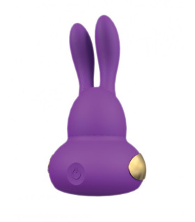 Вибратор-пульсатор для клитора зайчик Kama Sutra с подсветкой, фиолетовый, 9.5 х 4.5 см - No Taboo