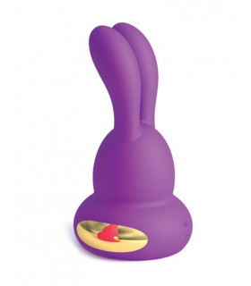 Вибратор-пульсатор для клитора зайчик Kama Sutra с подсветкой, фиолетовый, 9.5 х 4.5 см - No Taboo