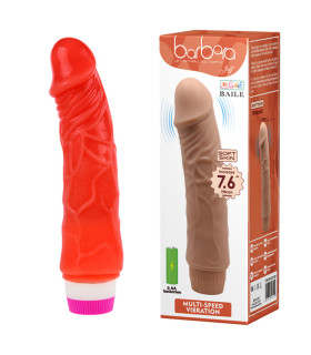 Вибратор реалистичный Baile красный, 19.5 х 4 см - No Taboo