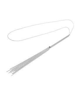 Ожерелье с длинной металлической цепочкой Bijoux Indiscrets, серебристое - No Taboo