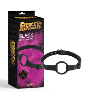 Кляп-кольцо Chisa Fierce Euphoria черный, 4.7 см - No Taboo