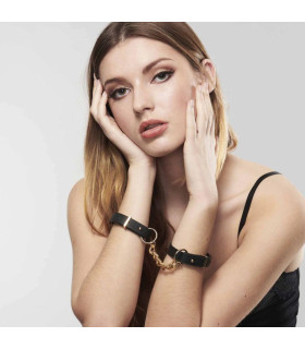Наручники узкие MAZE Bijoux Indiscret черные, OS - No Taboo