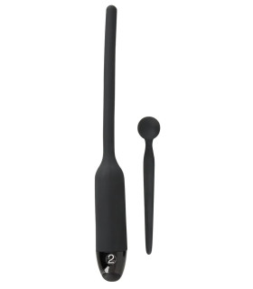 Набор уретральных катетеров You2Toys с вибрацией и без, черные, 19.1 х 0.8 см - No Taboo